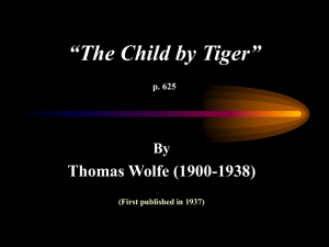 The Child by Tiger: Thomas Wolfe Analysis & Themes