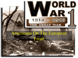 Americans in WWI: European Front Presentation