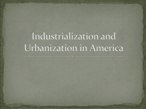 Industrialization and Urbanization