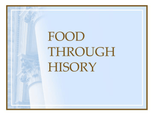 The History of Food - Utah Education Network