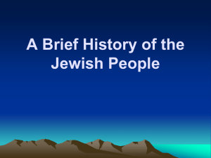 A Brief History of the Jewish People