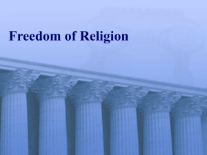 Free Exercise of Religion