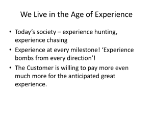 Experience Economy