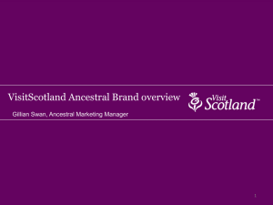 Gillian Swan, VisitScotland - Routes to Your North East Roots