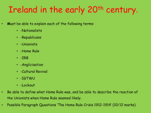 Ireland in the early 20th century.