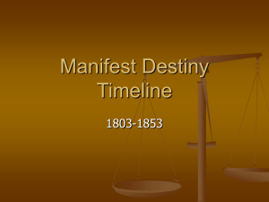 Manifest Destiny Timeline: Causes & Effects (1803-1853)