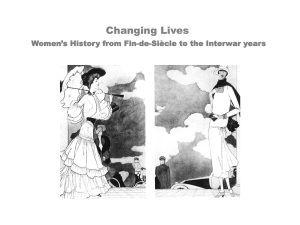 Changing Lives Women`s History from Fin-de