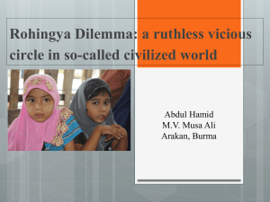 The Ugly Fate of Rohingyas: from Kingdom to Stateless
