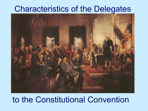 Constitutional Convention Delegates: Characteristics & Compromises