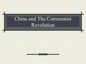 China and the Communist Revolution