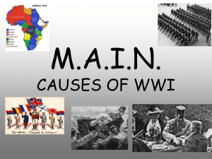 causes of WW1