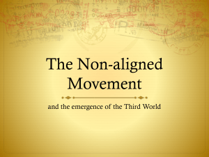 The Non-aligned Movement