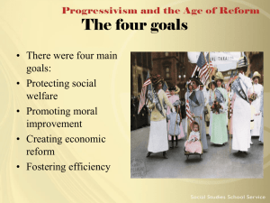 Progressivism and the Age of Reform