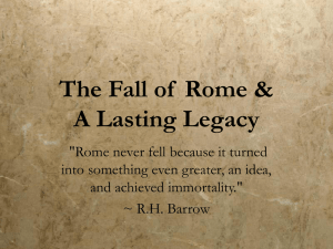 The Fall of Rome