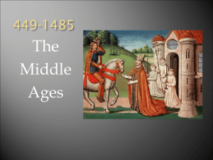 Middle Ages in England: 449-1485 - History Presentation