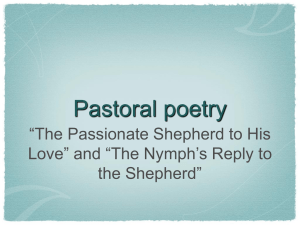 Pastoral Poetry: Shepherd vs. Nymph Debate