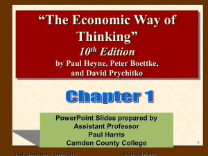 The Economic Way of Thinking 10e