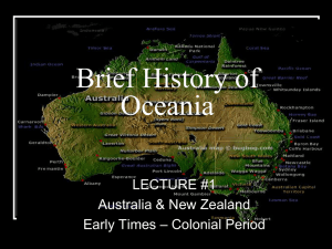 Oceania History: Australia & New Zealand - Early Times