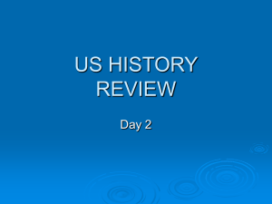 US History Review: Late 19th & Early 20th Centuries