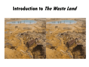 T.S. Eliot's The Waste Land: An Introduction