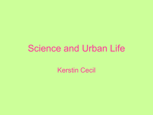 Science and Urban Life