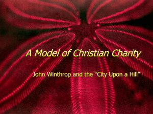 John Winthrop's "A Model of Christian Charity" Analysis