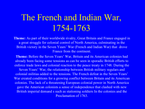 6 The French and Indian War