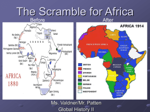 Scramble for Africa: Imperialism & Colonialism