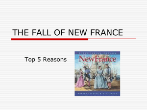 THE FALL OF NEW FRANCE