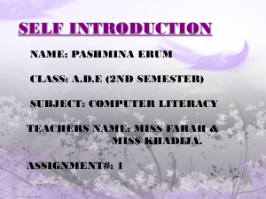 Historical Sites of Pakistan: Presentation