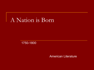 A Nation is Born