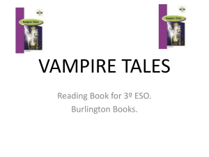 Vampire Tales: Reading Book for 3º ESO