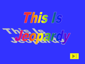 Jeopardy 1