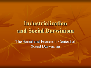 Industrialization, Imperialism and Social Darwinism