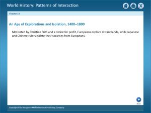 Age of Exploration & Isolation: World History Chapter