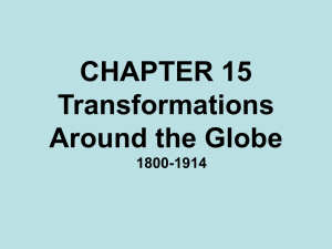 Global Transformations 1800-1914: China, Japan, Latin America