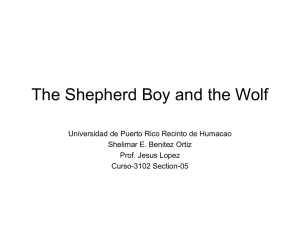 The Shepherd Boy and the Wolf