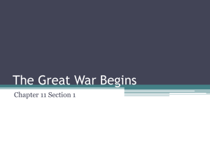 World War I: Causes, Alliances, and Key Events