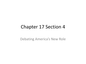 Debating America's New Role: Imperialism Debate