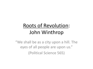 Week 02: Winthrop & Paine