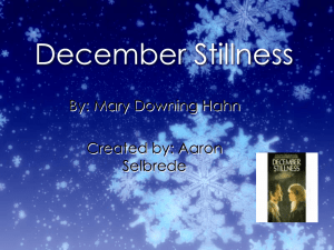 December Stillness: Book Analysis Presentation