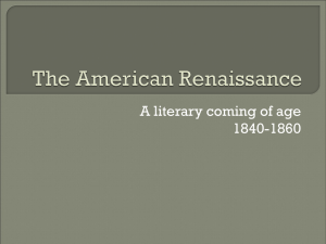 The American Renaissance
