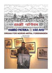 Hamro Patrika: Norge-Nepalforeningens nyhetsbrev, februar 2013
