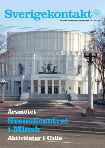 Svenskcentret i Minsk - Riksföreningen Sverigekontakt
