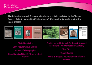 listed in the Thomson Reuters Arts & Humanities Citation Index