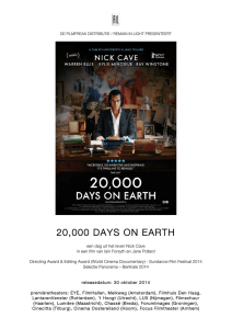 20,000 DAYS ON EARTH