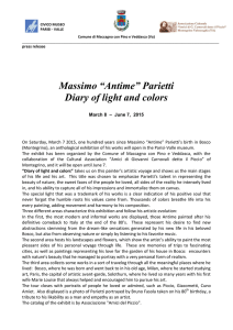 Massimo “Antime” Parietti Diary of light and colors