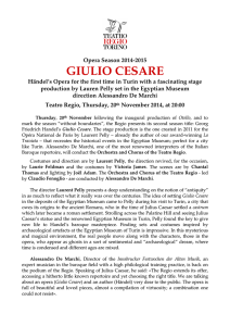 GIULIO CESARE - Teatro Regio di Torino