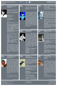 FEBRUARY 2014 - Italian Cultural Institute of New York