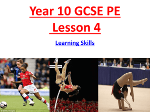 GCSE PE: Skill Learning Stages & Practice Methods